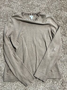 J. Crew Women's Taupe Turtleneck Sweater